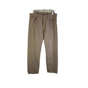 Vintage 90s Levis Mens 38x32 501-0648 Khaki Straight Leg Chino Pants